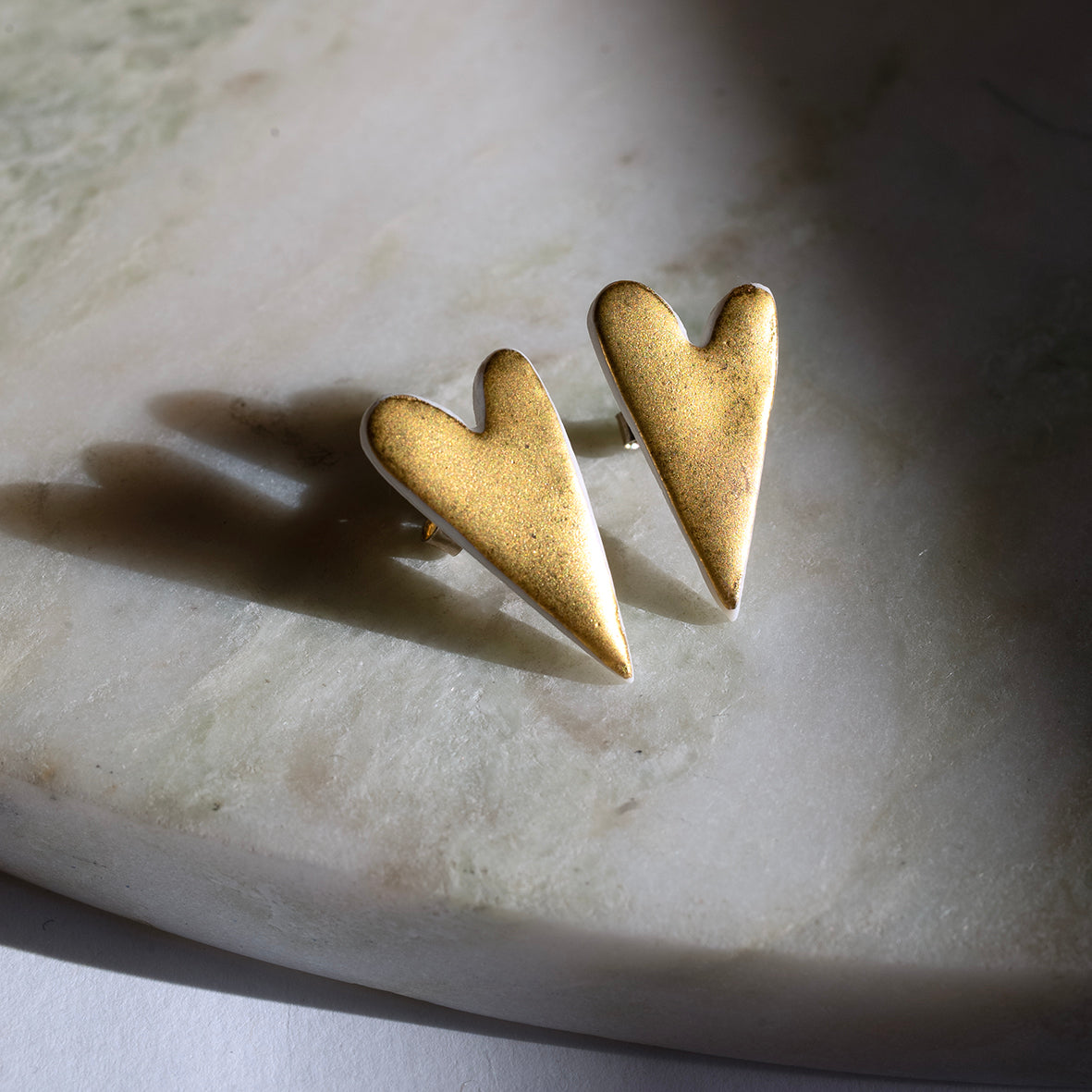 boucles d'oreilles Cœur d'or