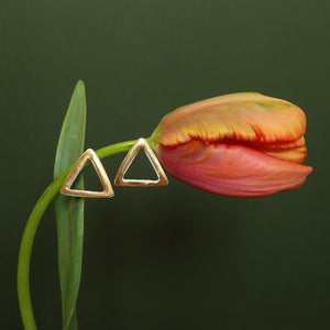 boucles d'oreilles Triangle d'or