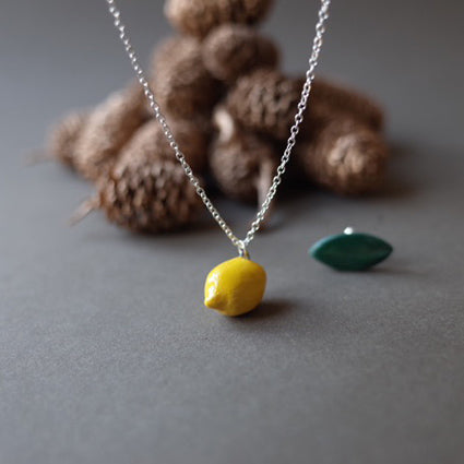 collier tutti frutti citron