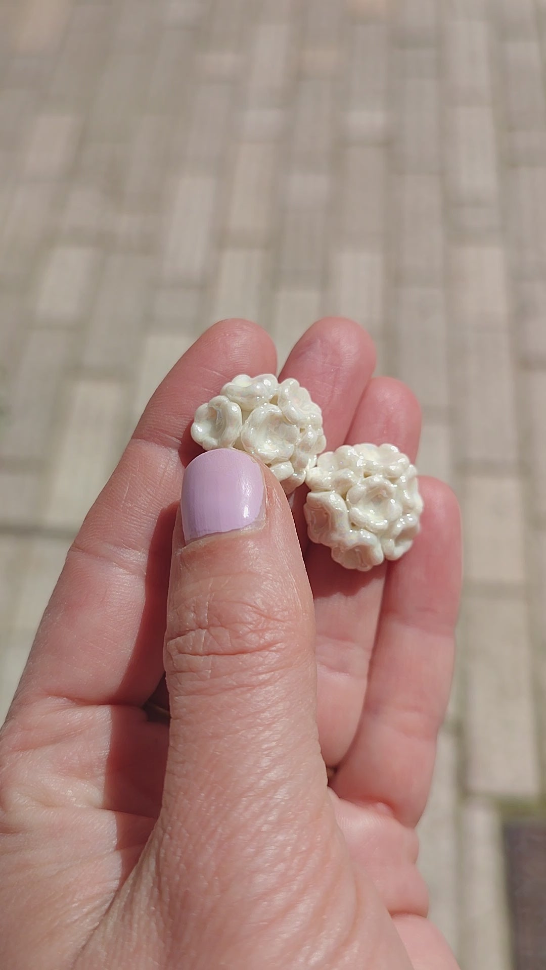 Boucles d'oreilles bouquet
